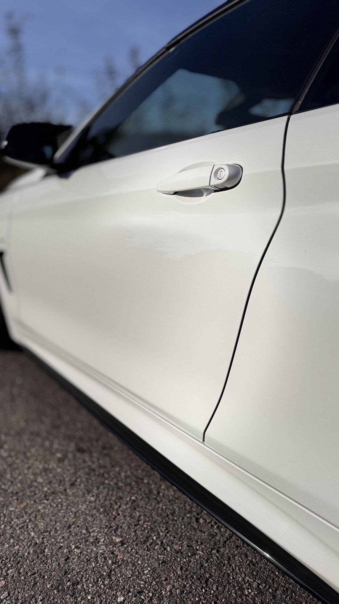 BMW 428i külje lävepakk ja alumine serv pärast tööd